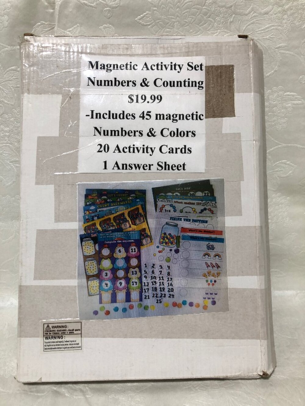 Numbers & Counting Magnetic Activity Set 20 activity cards Educational